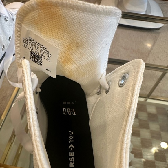 Converse “Just Married” Shoes Size 8.5 Worn Once for Wedding - Picture 11 of 12